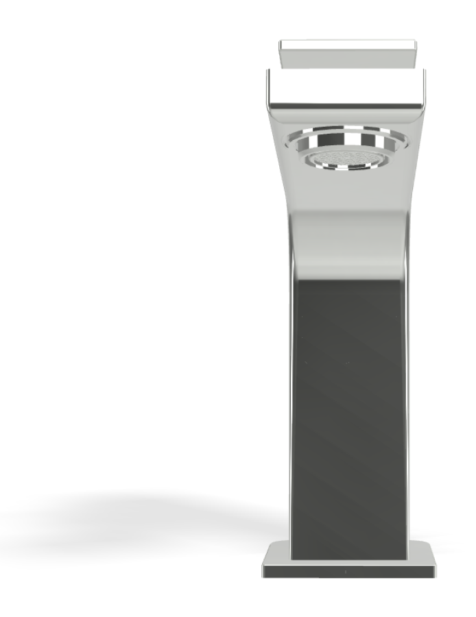 Смеситель для раковины Carlo Frattini Fit, c донным клапаном Click-Clack, 2 гибкими шлангами, Н-145 мм, цвет хром - изображение 1