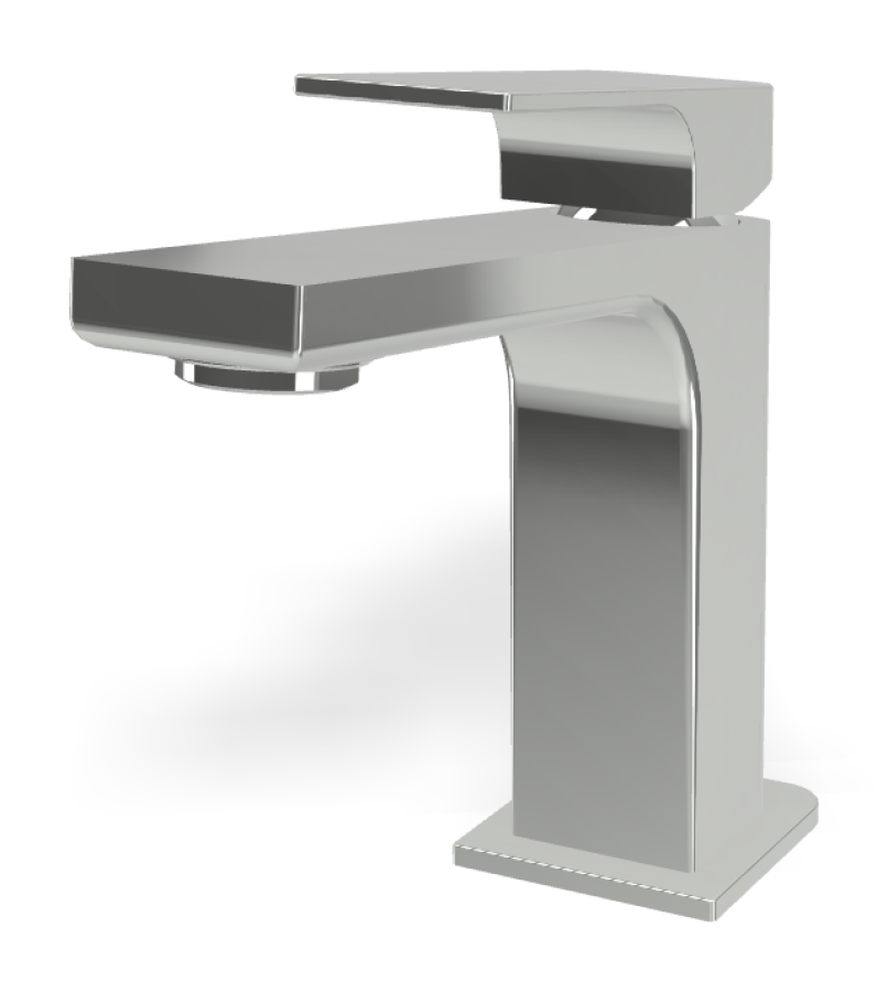 Смеситель для раковины Carlo Frattini Fit, c донным клапаном Click-Clack, 2 гибкими шлангами, Н-145 мм, цвет хром