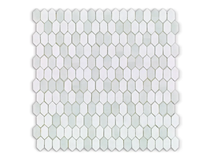 На изображении товар Sicis Стеклянная мозаика Crystal Blends Shark Mix chips size 31x15 mm sheet size 304x300 mm от официального представителя в Москве