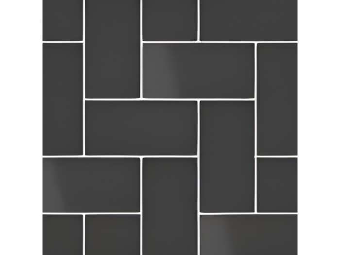 На изображении товар Micro. Керамогранит Microtiles Herringbone Mix Glaze Black 40,2x40,2 от официального представителя в Москве