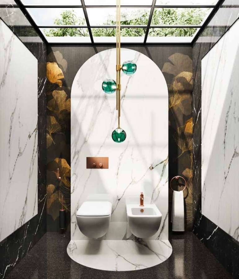 Клавиши смыва Gessi Venti20, совместимость с Geberit Sigma 8 и Sigma 12, цвет Copper Brushed PVD - изображение 1