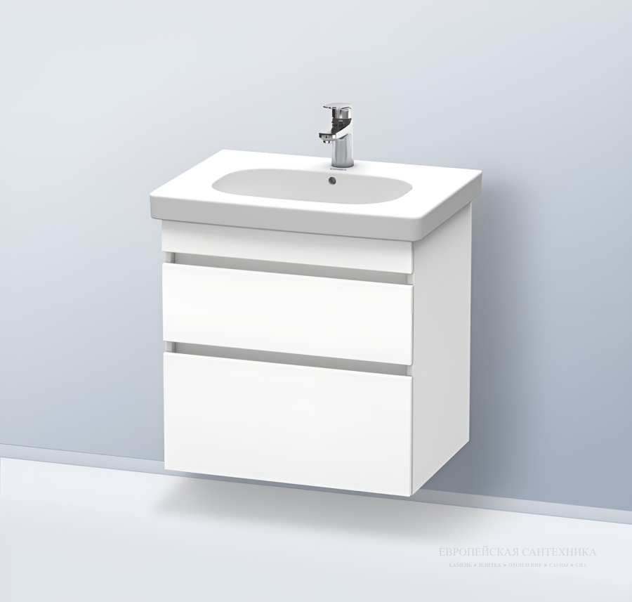 Раковина Duravit D-Code для мебели, 650х480 мм, 1 отверстие под смеситель, цвет белый - изображение 2