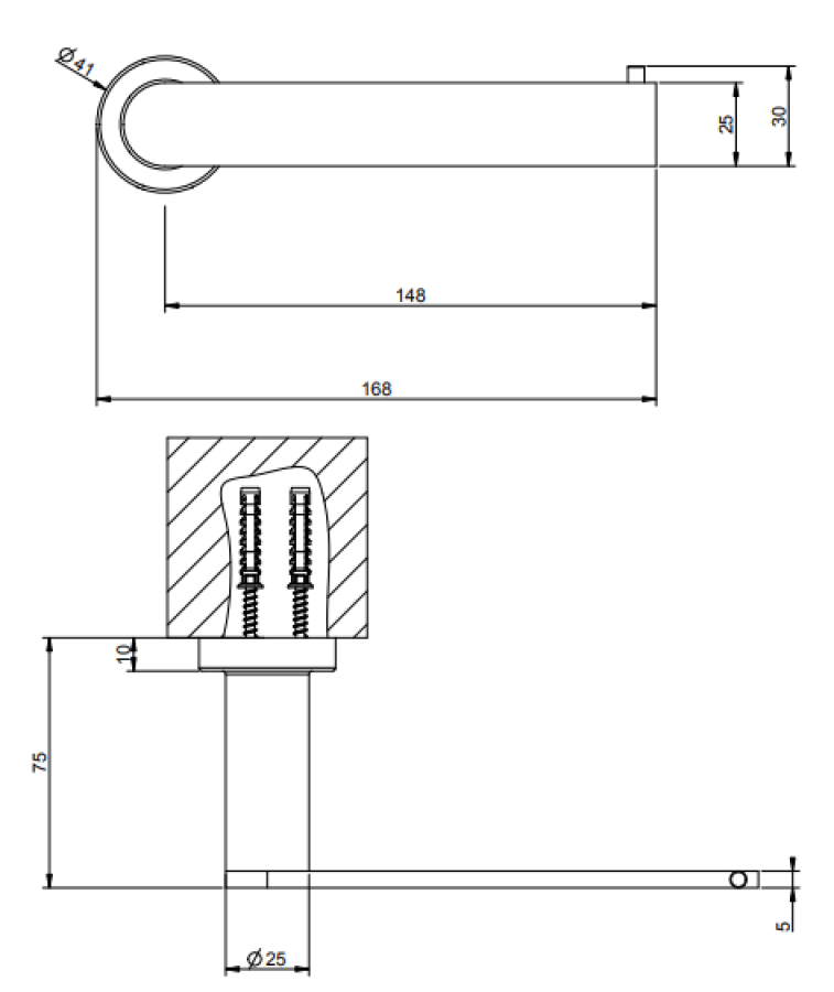 Бумагодержатель Gessi Emporio, без крышки, горизонтальная/вертикальная установки, цвет Chrome - изображение 1