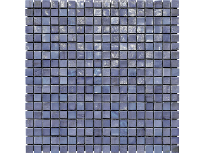 На изображении товар Sicis Стеклянная мозаика Murano Smalto Indaco 2 chips size 10x10 mm sheet-size 295x295 mm от официального представителя в Москве