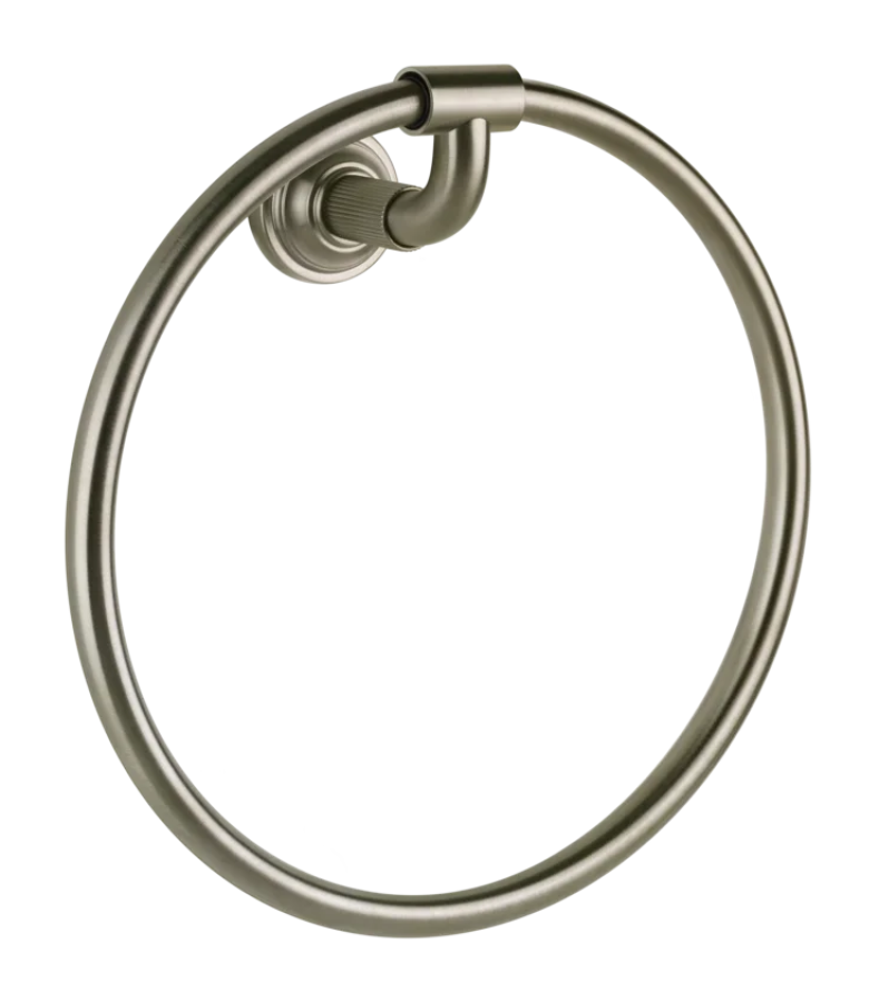 Полотенцедержатель Gessi Venti20, кольцевой, ⌀222 мм, настенный, цвет Finox Brushed Nickel