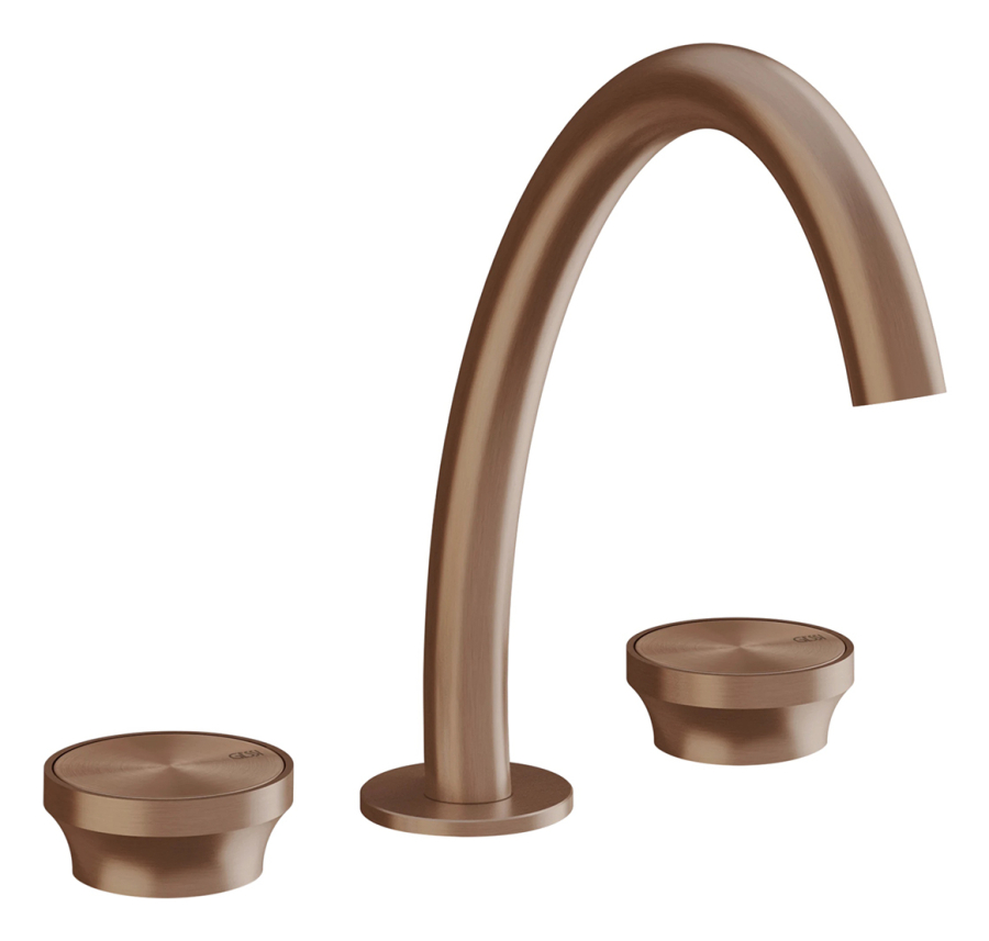 Излив Gessi Origini, отдельностоящий, средний, цвет Copper Brushed PVD - изображение 1