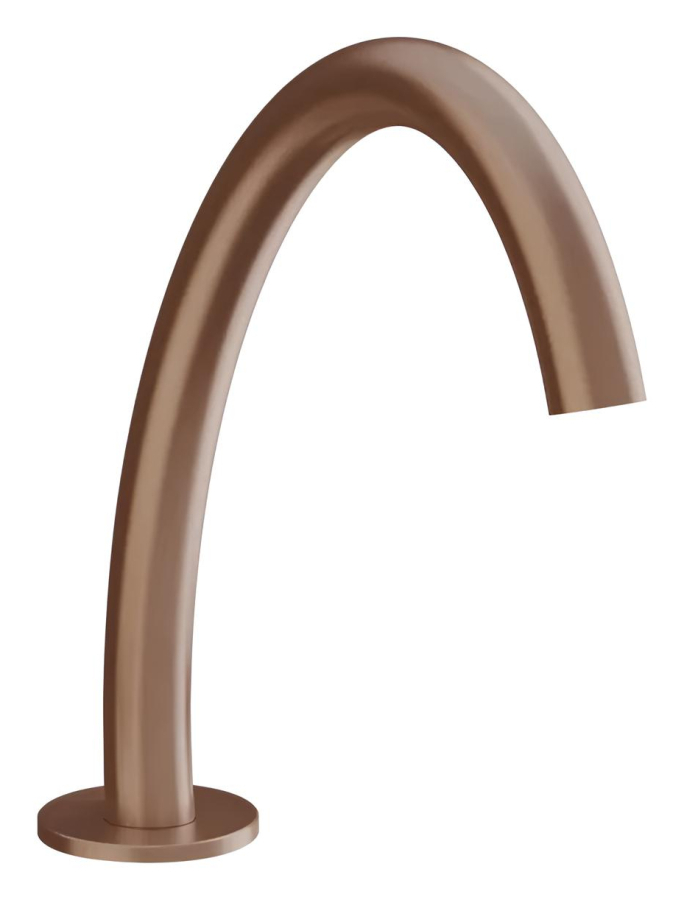 Излив Gessi Origini, отдельностоящий, средний, цвет Copper Brushed PVD