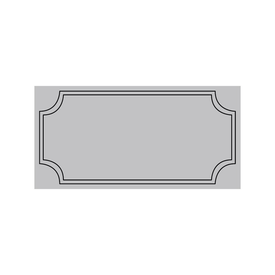 Etruria Керамическая плитка ART DÉCO 12.4X25 Vector Frame B Deep Chestnut