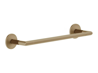 На изображении товар Полотенцедержатель Gessi Ingranaggio, L350 мм, цвет Warm Bronze Brushed PVD от официального представителя в Москве