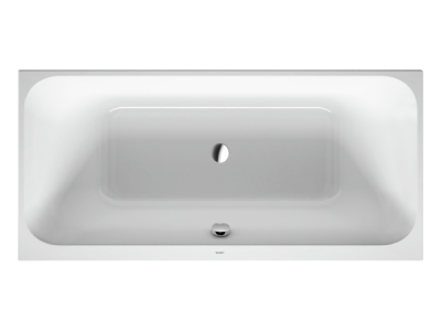 На изображении товар Ванна Duravit Happy D.2, встраиваемая, 1900х900 мм, с двумя наклонами для спины, цвет белый от официального представителя в Москве