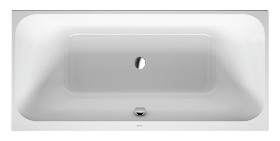 Ванна Duravit Happy D.2, встраиваемая, 1900х900 мм, с двумя наклонами для спины, цвет белый