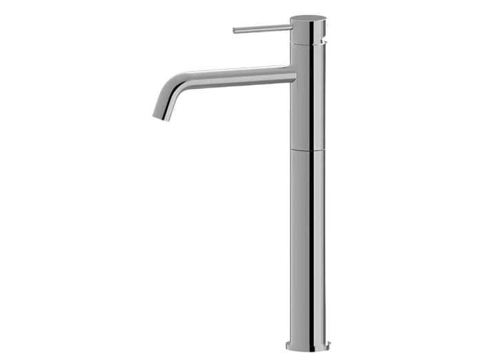 На изображении товар Смеситель для раковины Newform Xt, H360 мм, однорычажный, на 1 отверстие, без донного клапана, соединительные шланги с внутренней резьбой, цвет хром от официального представителя в Москве