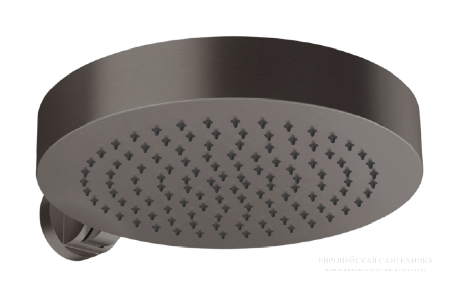 Верхний душ Gessi Origini с регулируемым углом наклона, для стойки арт. 63209 и арт. 63210, цвет Black Metal Brushed PVD