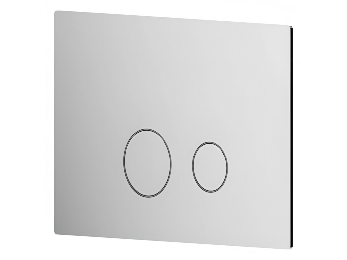 На изображении товар Панель смыва Newform Delta Zero, совместима с бачками скрытого монтажа TECE, цвет Matt white от официального представителя в Москве