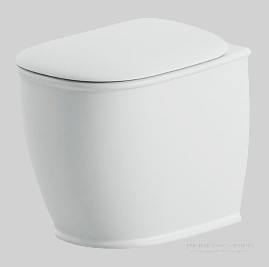 Унитаз  Artceram Atelier 370х520 мм, напольный, под встроенный бачок, слив универсальный, комплект креплений, Livingtec, цвет белый матовый Senza Decor - изображение 1