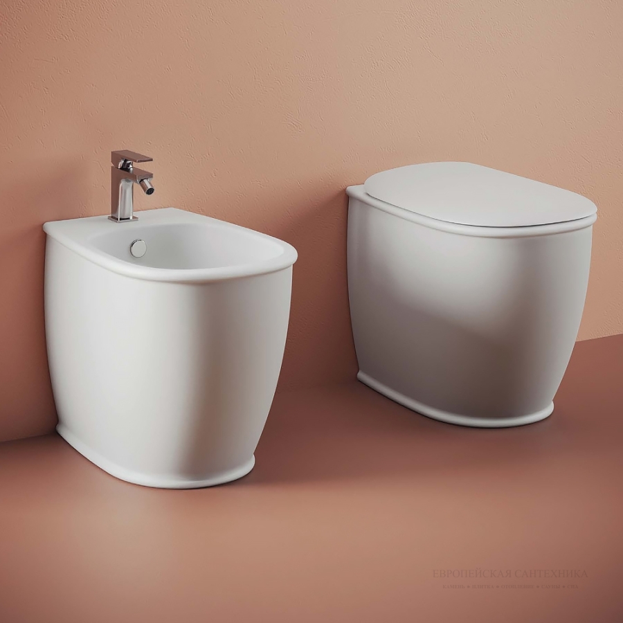 Унитаз  Artceram Atelier 370х520 мм, напольный, под встроенный бачок, слив универсальный, комплект креплений, Livingtec, цвет белый матовый Senza Decor - изображение 2