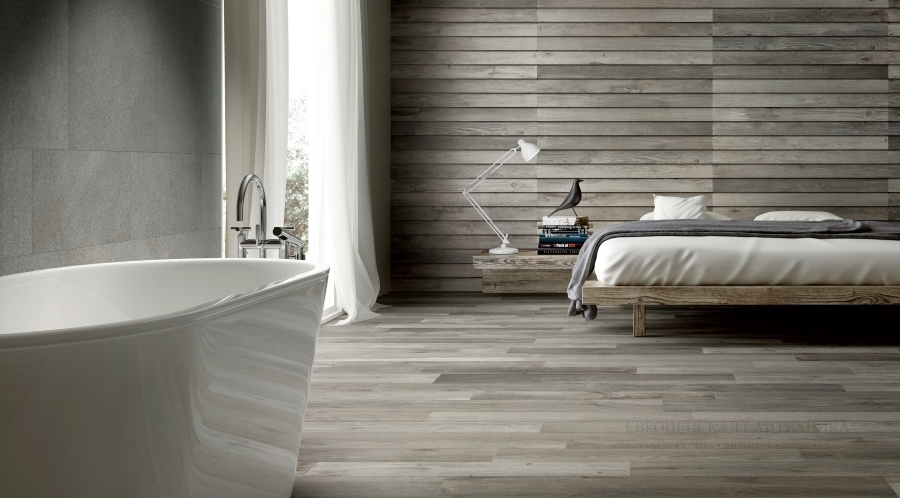 Kronos ceramiche Керамогранит Wood side Nut Chalet 29x120 - изображение 1