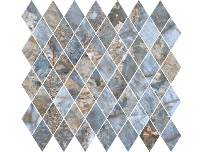 На изображении товар La Fabbrica Ava Керамогранит Rombo Gemstone Ocean lap\ret 30x30 от официального представителя в Москве
