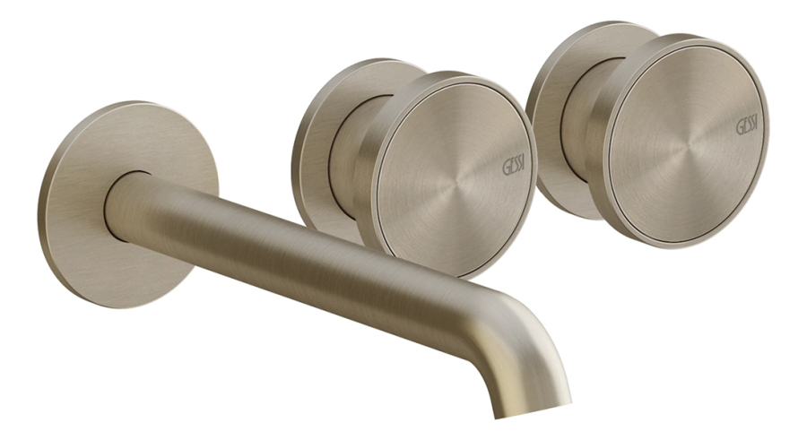 Излив Gessi Origini, средней длины, вылет 205 мм, цвет Finox Brushed Nickel - изображение 1