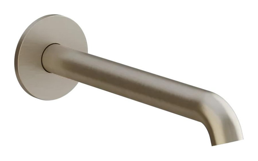 Излив Gessi Origini, средней длины, вылет 205 мм, цвет Finox Brushed Nickel