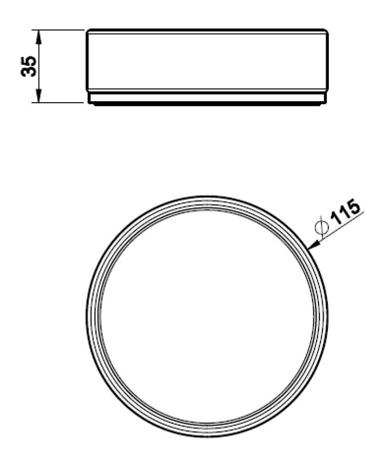 Мыльница Gessi Inciso ⌀115 мм, настольная, цвет White/Warm Bronze Brushed PVD - изображение 5