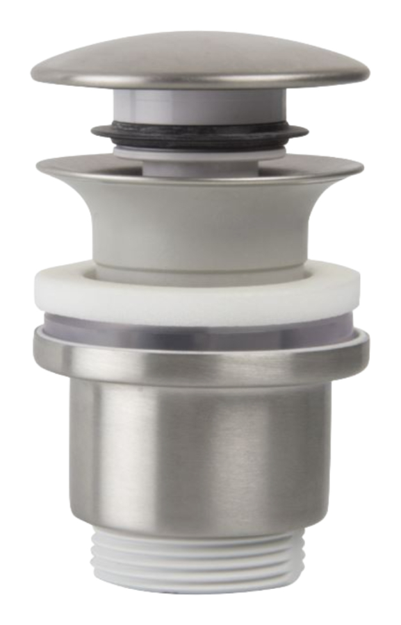 Донный клапан Carlo Frattini Spillo Steel, Click-Clack 1"1/4, из нержавеющей стали и ABS, цвет нержавеющая сталь