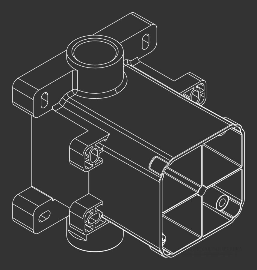 Cкрытая часть CeaDesign INC 30  для настенного излива