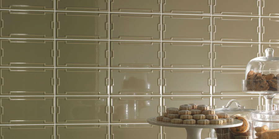 Etruria Керамическая плитка ART DÉCO 12.4X25 Vector Frame C Light Blue - изображение 4