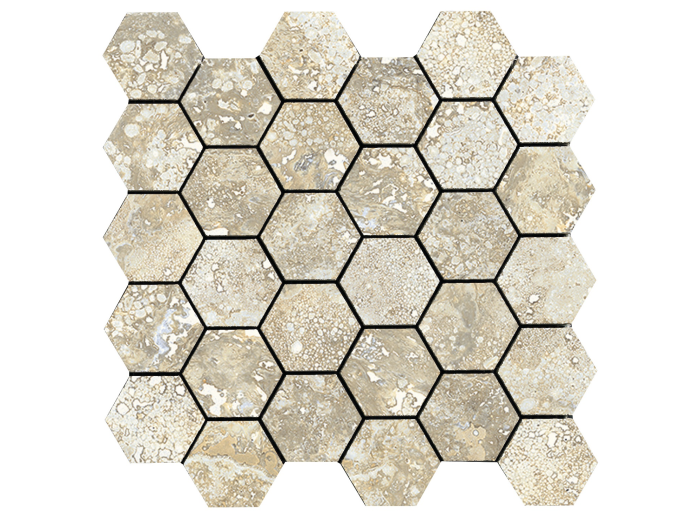 На изображении товар La Fabbrica Ava Керамогранит Imperial 28X29 Esagona (5X5) Navona nat\ret 30x30 от официального представителя в Москве