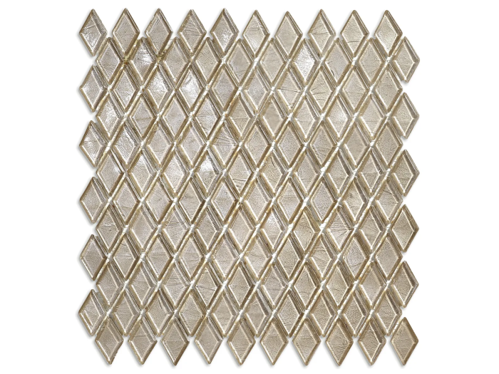 На изображении товар Sicis Стеклянная мозаика Diamond ITEM T45 Orapa chips size 23х40 mm sheet size 251x253 mm от официального представителя в Москве