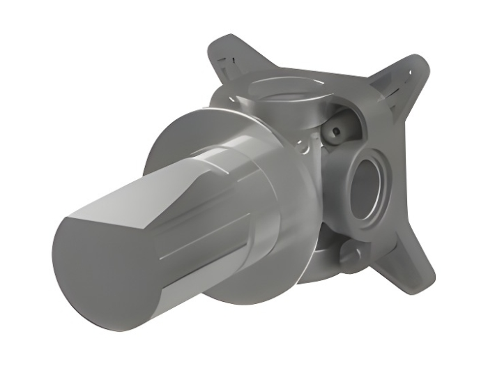 На изображении товар Запорный вентиль скрытого монтажа Antonio Lupi Indigo для холодной и горячей воды, цвет хром от официального представителя в Москве