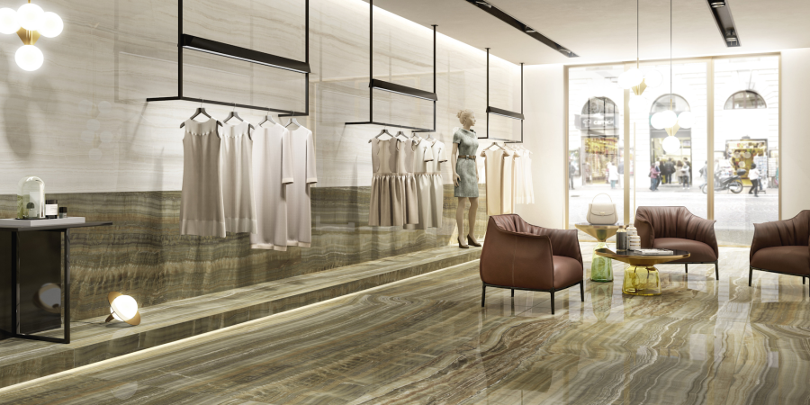 FMG Maxfine Керамогранит Marmi Onice avorio lucidato 75x75 - изображение 2