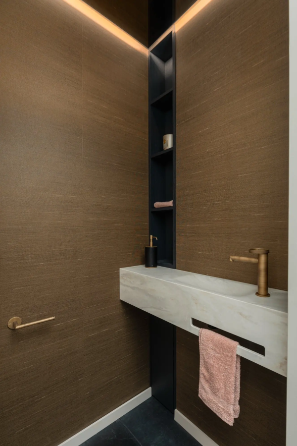 Бумагодержатель Gessi  Anello, настенный, цвет Warm Bronze Brushed PVD