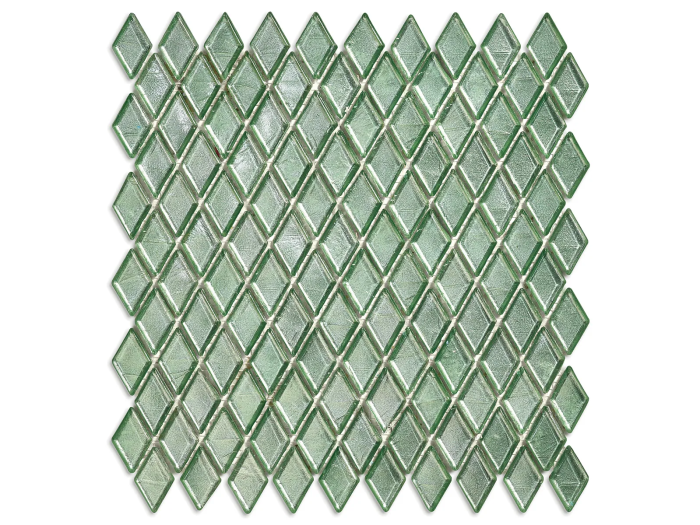 На изображении товар Sicis Стеклянная мозаика Diamond ITEM H1 Mazaru chips size 23х40 mm sheet size 229x272 mm от официального представителя в Москве