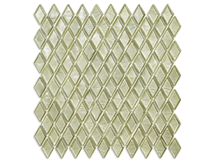 На изображении товар Sicis Стеклянная мозаика Diamond ITEM T45 Paragon chips size 23х40 mm sheet size 251x253 mm от официального представителя в Москве