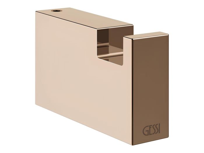 На изображении товар Крючок Gessi Rettangolo, настенный, цвет Copper PVD от официального представителя в Москве