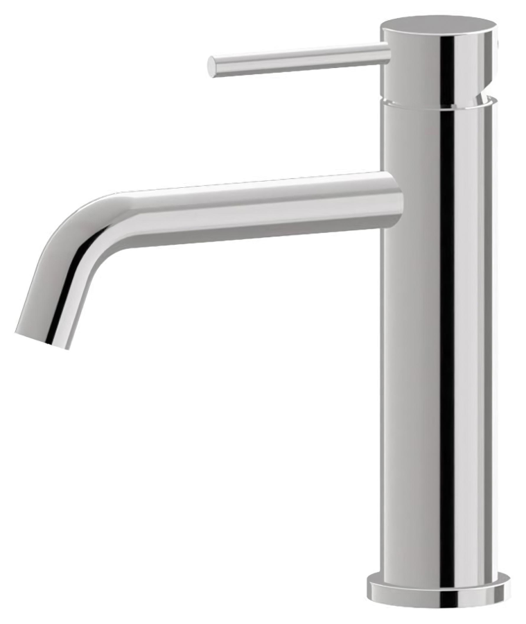 Cмеситель для раковины Newform Xt, H200 мм, однорычажный, на 1 отверстие, без донного клапана, соединительные шланги с внутренней резьбой, цвет хром