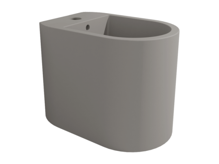 На изображении товар Биде Flaminia Astra, напольное, 520х350 мм, на 1 отверстие для смесителя, цвет Cenere от официального представителя в Москве