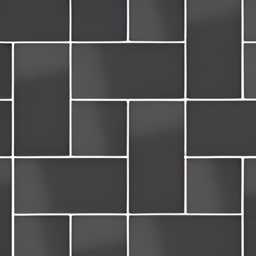 Micro. Керамогранит Microtiles Spiral Glaze Black 33,7x33,7