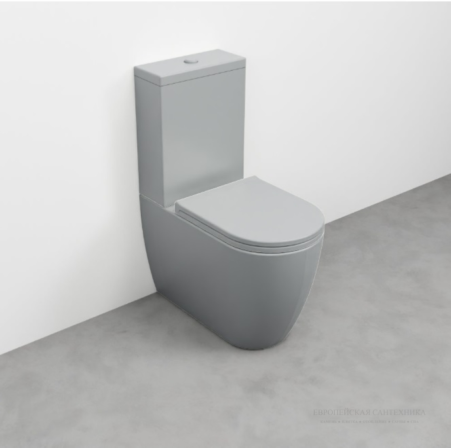 Унитаз Cielo Smile Mini 350х480х420 мм, напольный, независимая подача воды, горизонтальный слив, цвет Brina