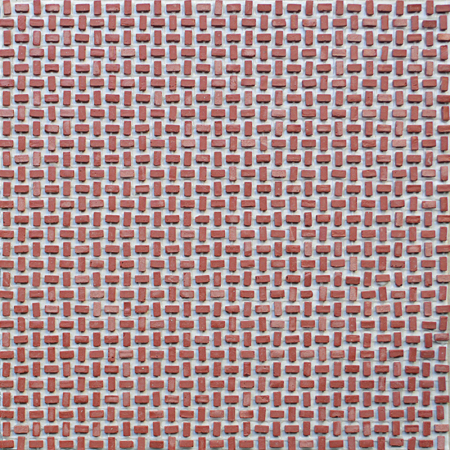 Micro. Мозаика керамогранит Micromosaics Micro-brick Red Cross 30x30