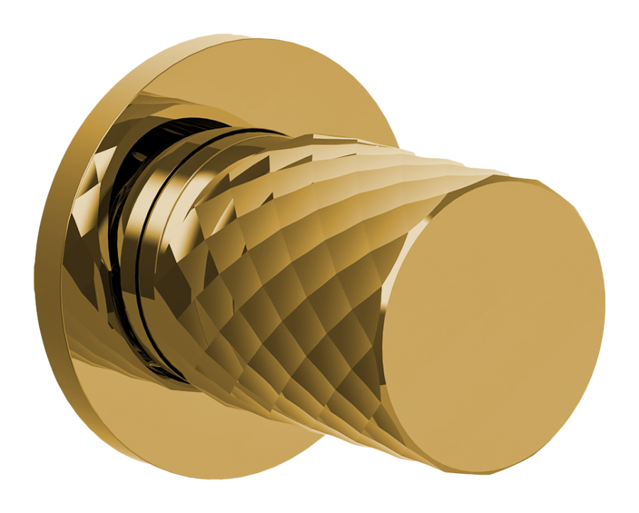 Cмеситель для душа Carlo Frattini Spillo Tech , X Collection, встраиваемый, внешняя часть, цвет золото