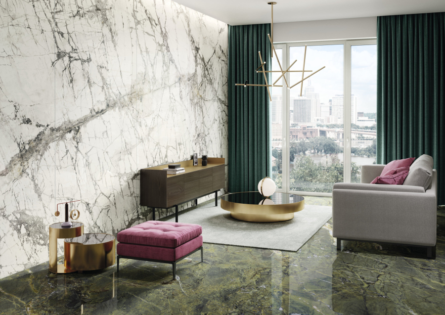 FMG Maxfine Керамогранит Marmi Verde persia lucidato 150x75 - изображение 3