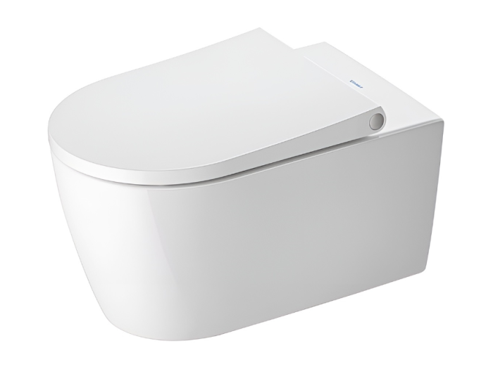 На изображении товар Унитаз Duravit Bento Starck Box подвесной, 370 х 570 мм, в комплекте сиденье с плавным опусканием, цвет белый от официального представителя в Москве