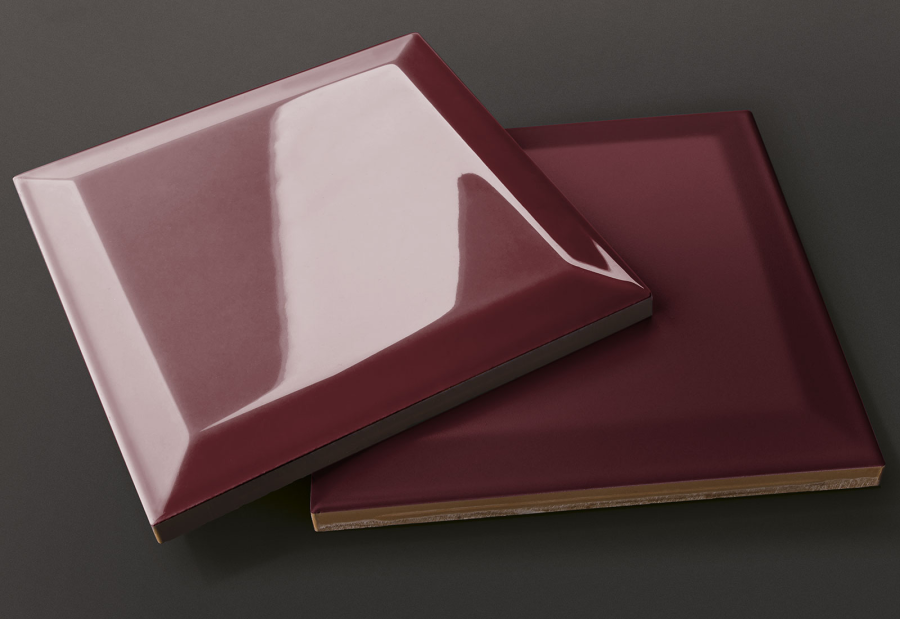 Etruria Керамическая плитка VICTORIA 15X15 Diamantato Burgundy