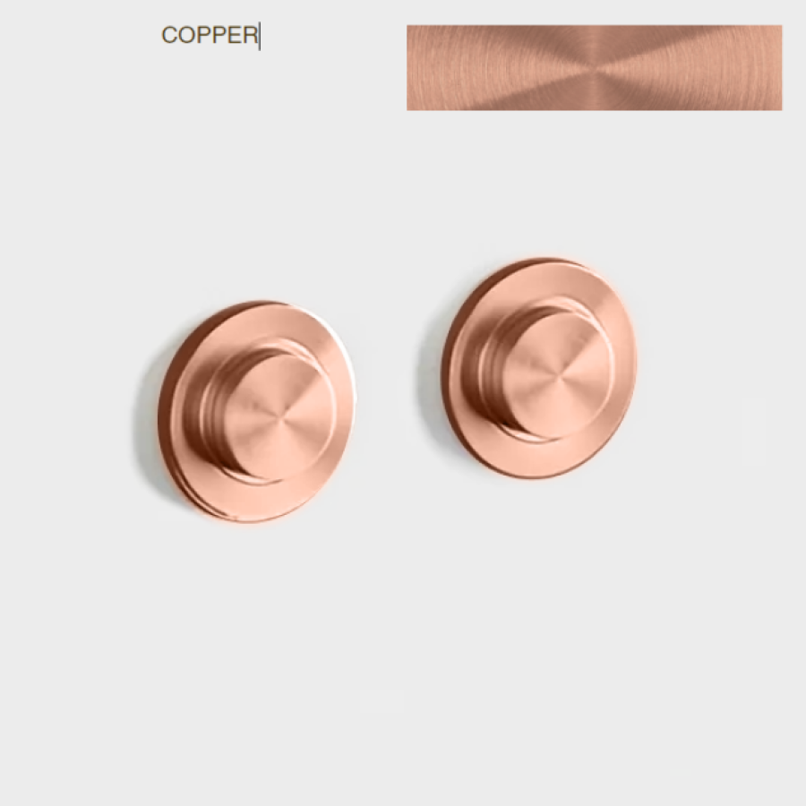 Панель двойного смыва CeaDesign Hydroplate, для встроенного бачка Tece, цвет сатинированная медь