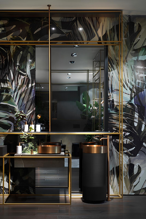 Дозатор Gessi316, настольный, ⌀75хh190 мм, цвет White/Copper Brushed PVD - изображение 4