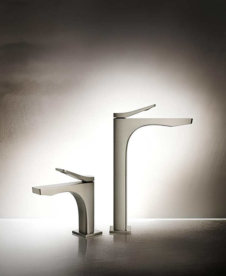Смеситель для раковины Gessi Rilievo, высокий, без донного клапана, цвет Chrome - изображение 1