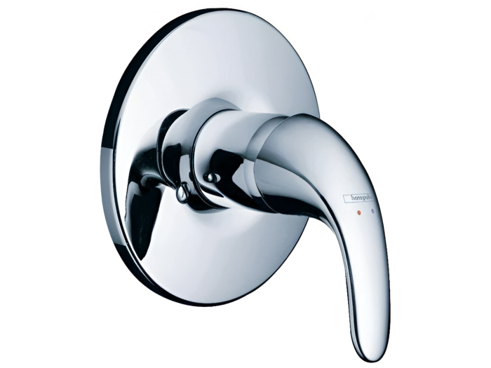 На изображении товар Смеситель для душа встраиваемый Hansgrohe Focus E, однорычажный, цвет хром от официального представителя в Москве