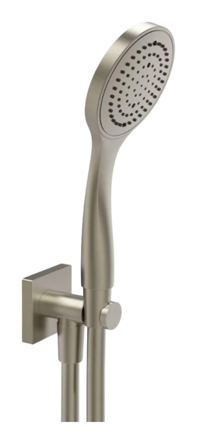 Ручной душ Gessi Rilievo, с лейкой, держателем, шлангом 1500 мм, Н-287 мм, цвет Finox Brushed Nickel